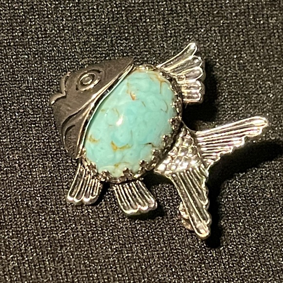 Vintage brooch - Danecraft - Fish - Sterling Silver - Picture 3 of 6